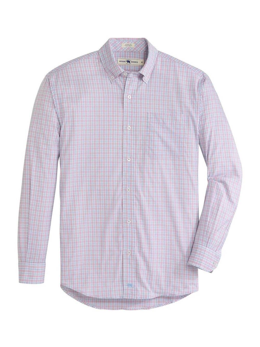 NEW ONWARD RESERVE men's venice classic fit performance shirt in sea pink